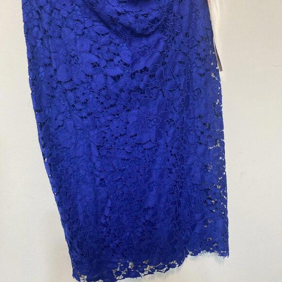 Betsey Johnson Sheath Dress Women's Size 4 Blue Floral Printed Sleeveless - Picture 4 of 13